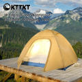 2,8 кг желтого треккингового кемпинга палатка устойчива к ветру